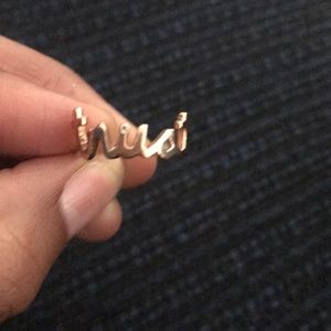 14k Rose Gold diamond Trust Ring